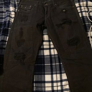 True religion jeans with rips